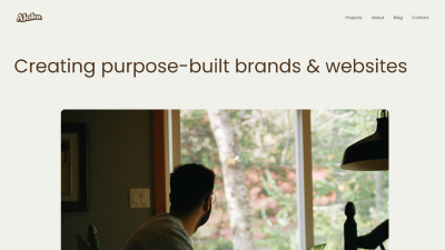 Главный экран сайта aloha