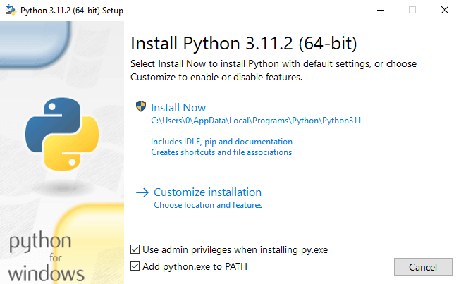 open installer idle